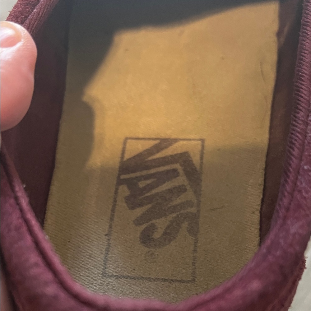 Vans Women’s Maroon Burgundy Slip-On Croc Shoes - Size 7.5 | Cush and Comfy - Picture 6 of 10
